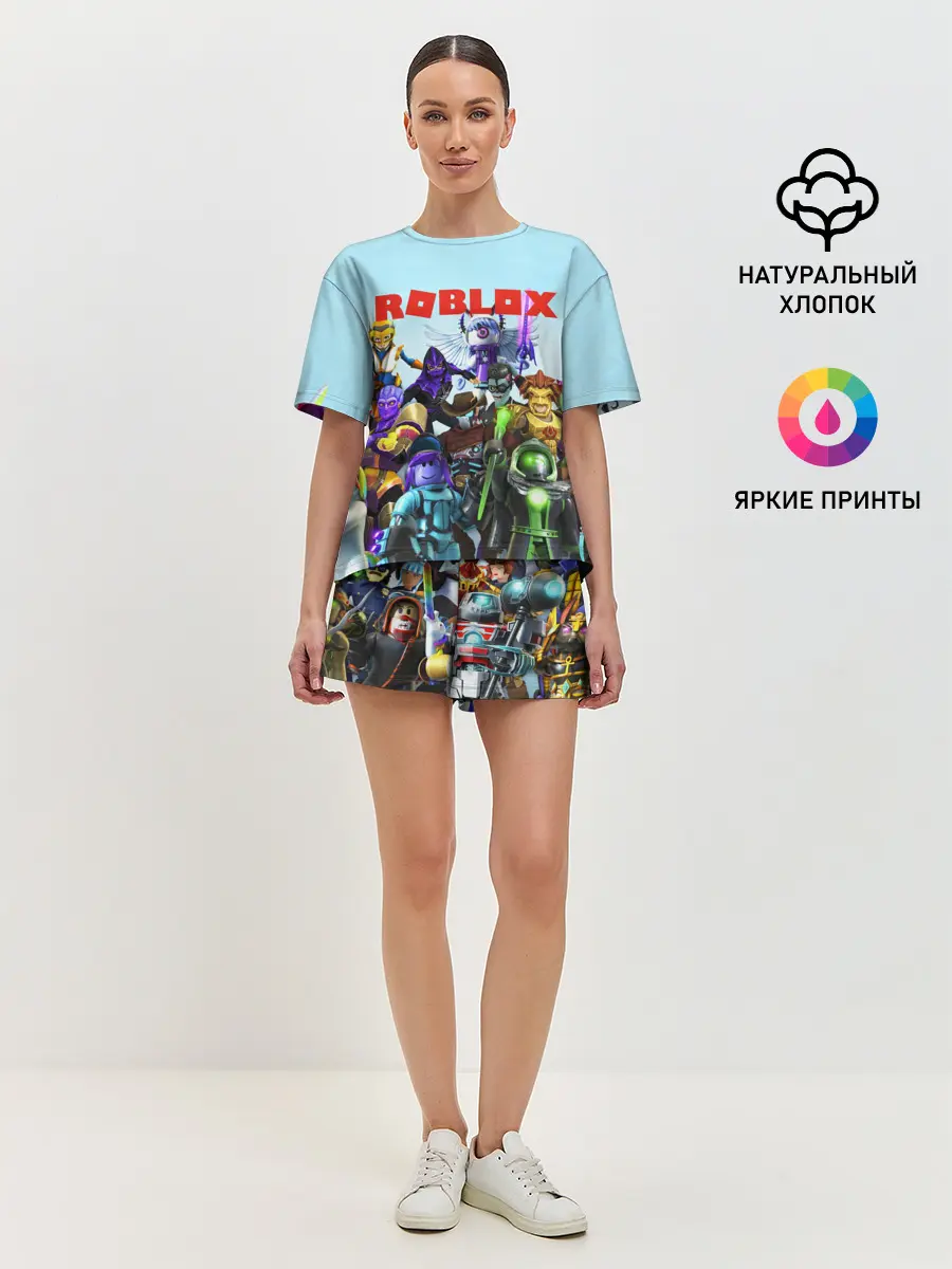 Женская пижама с шортами / ROBLOX