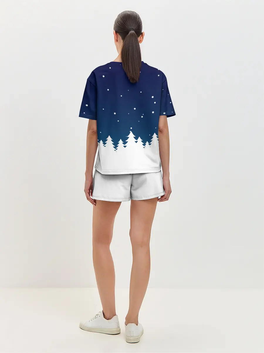 Женская пижама с шортами / Вжух и Новый Год