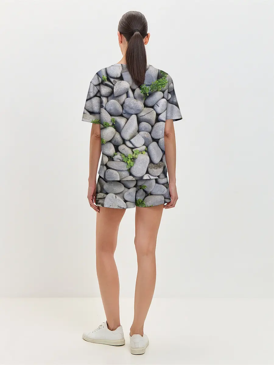 Женская пижама с шортами / Камни