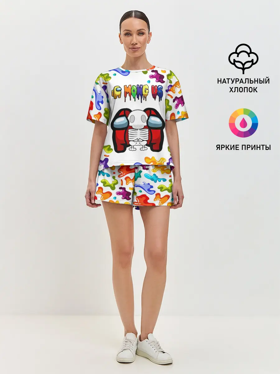 Женская пижама с шортами / AMONG US