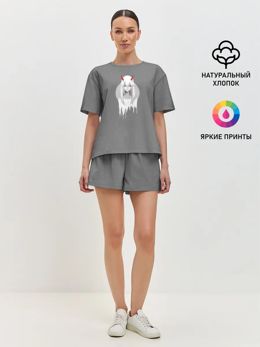 Женская пижама с шортами / Убийца Напарников Zero Two