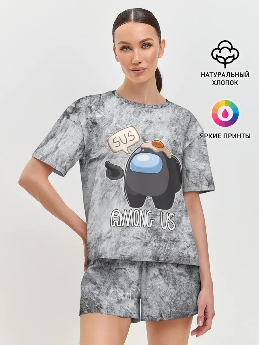 Женская пижама с шортами / AMONG US