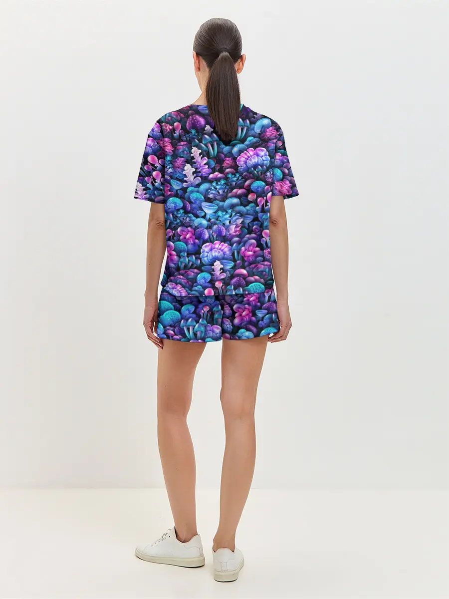 Женская пижама с шортами / Волшебные грибы