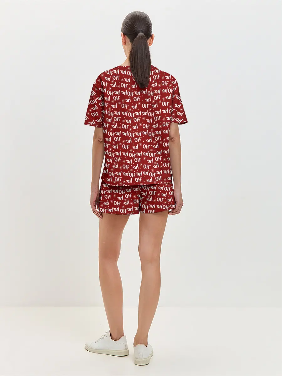 Женская пижама с шортами / Х0-Хо-Хо