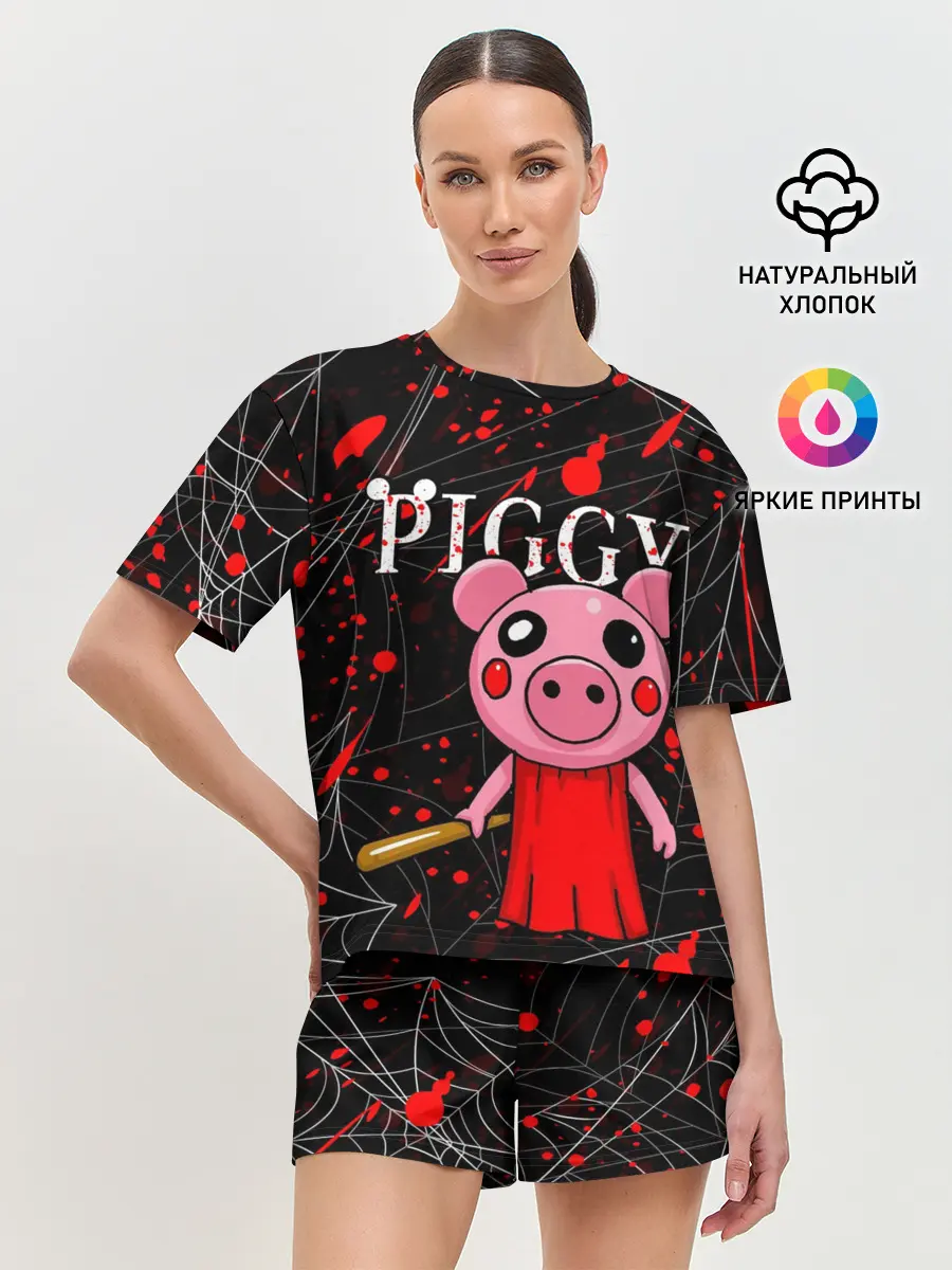 Женская пижама с шортами / ROBLOX PIGGY