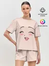 Женская пижама с шортами / Сonfused anime face