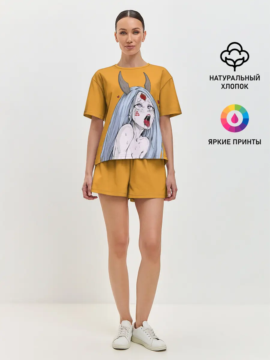 Женская пижама с шортами / Ahegao Kaguya