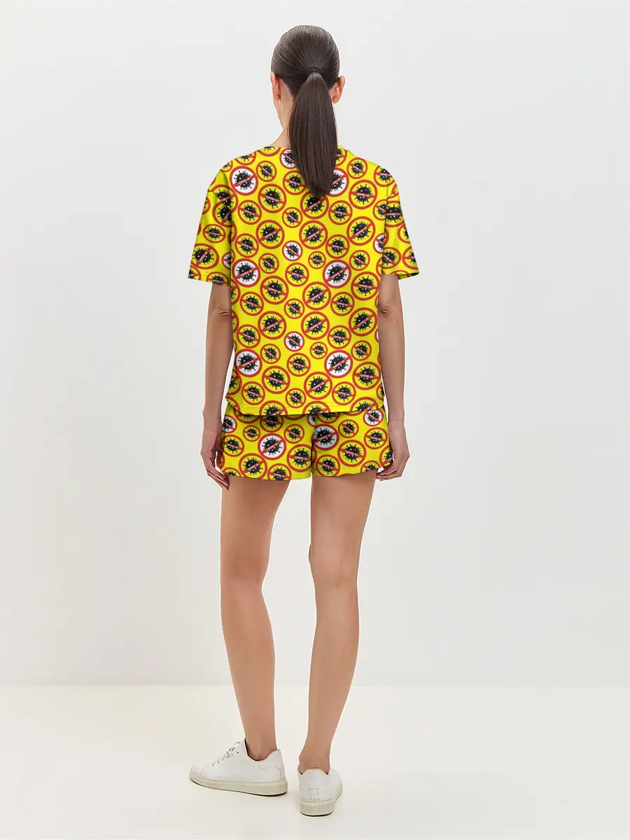 Женская пижама с шортами / COVID-19