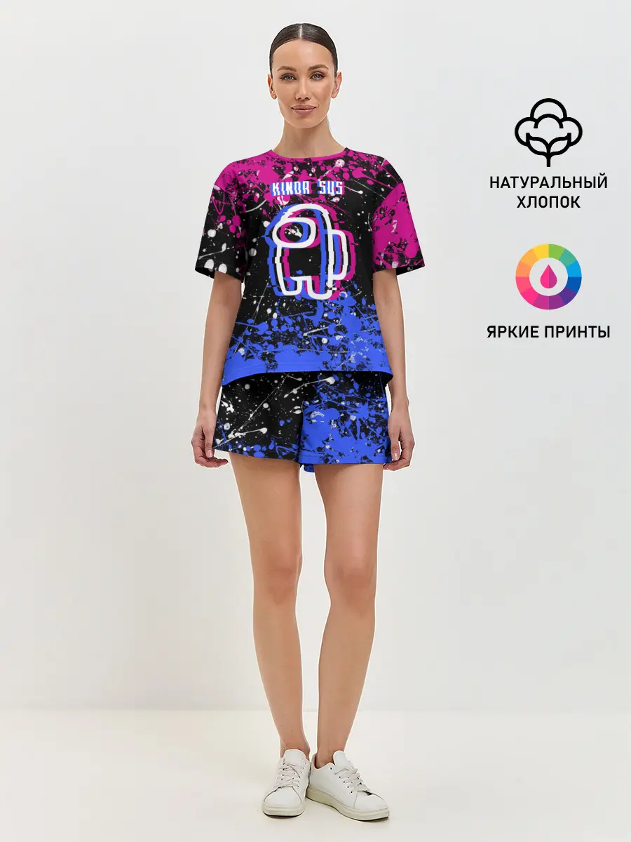 Женская пижама с шортами / AMONG US.