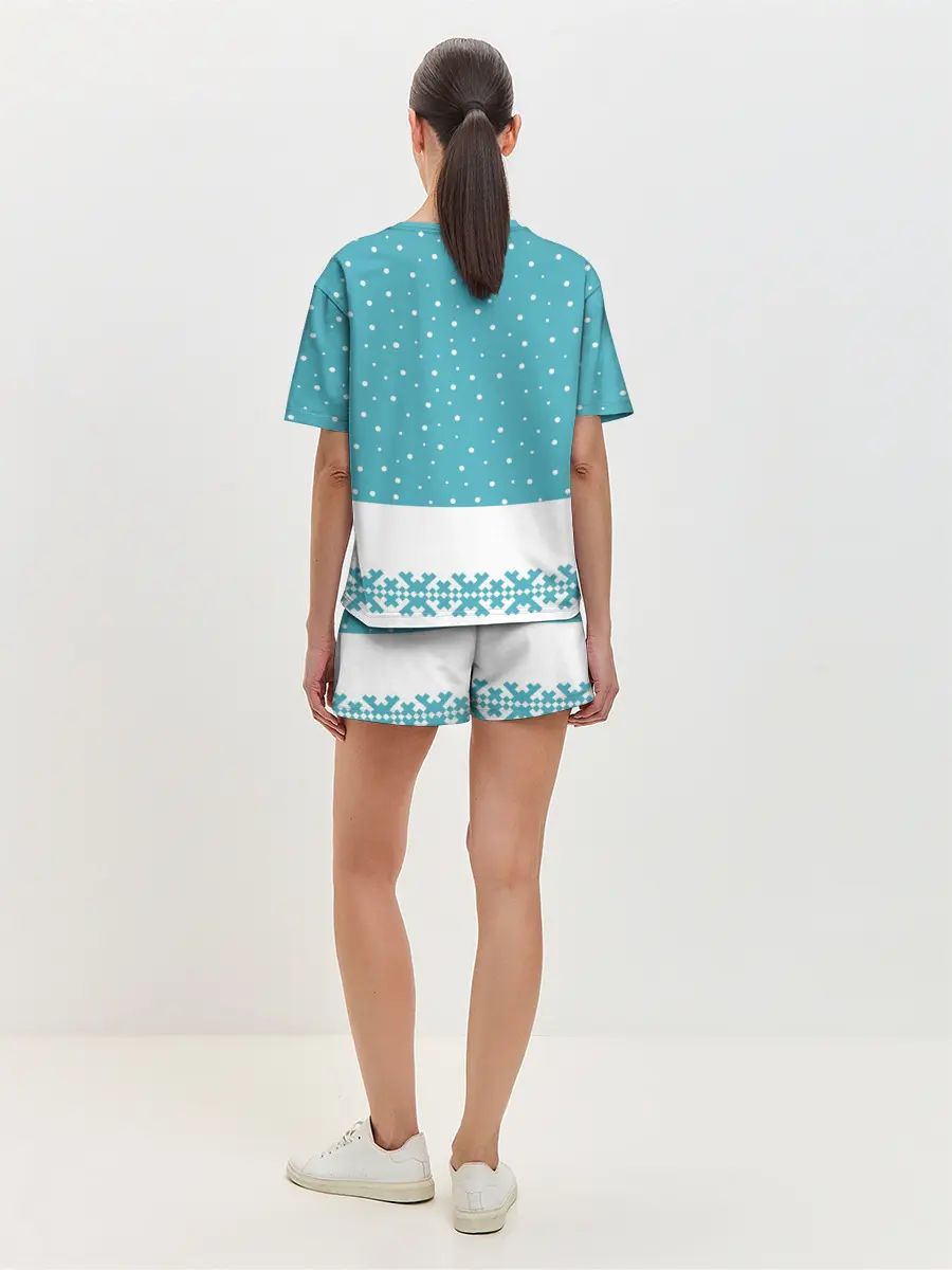 Женская пижама с шортами / Иди, обниму! - Рудольф