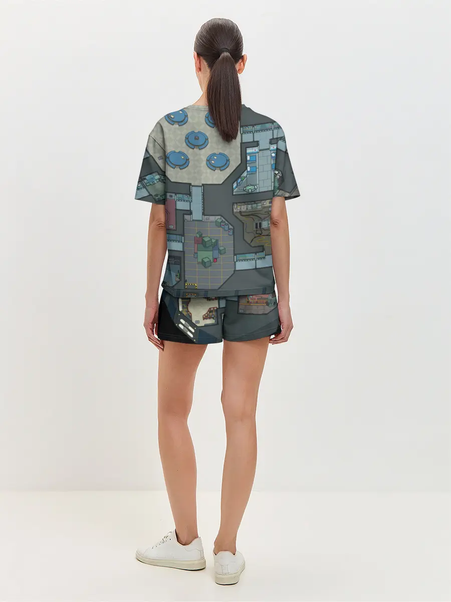 Женская пижама с шортами / AMONG US - КАРТА