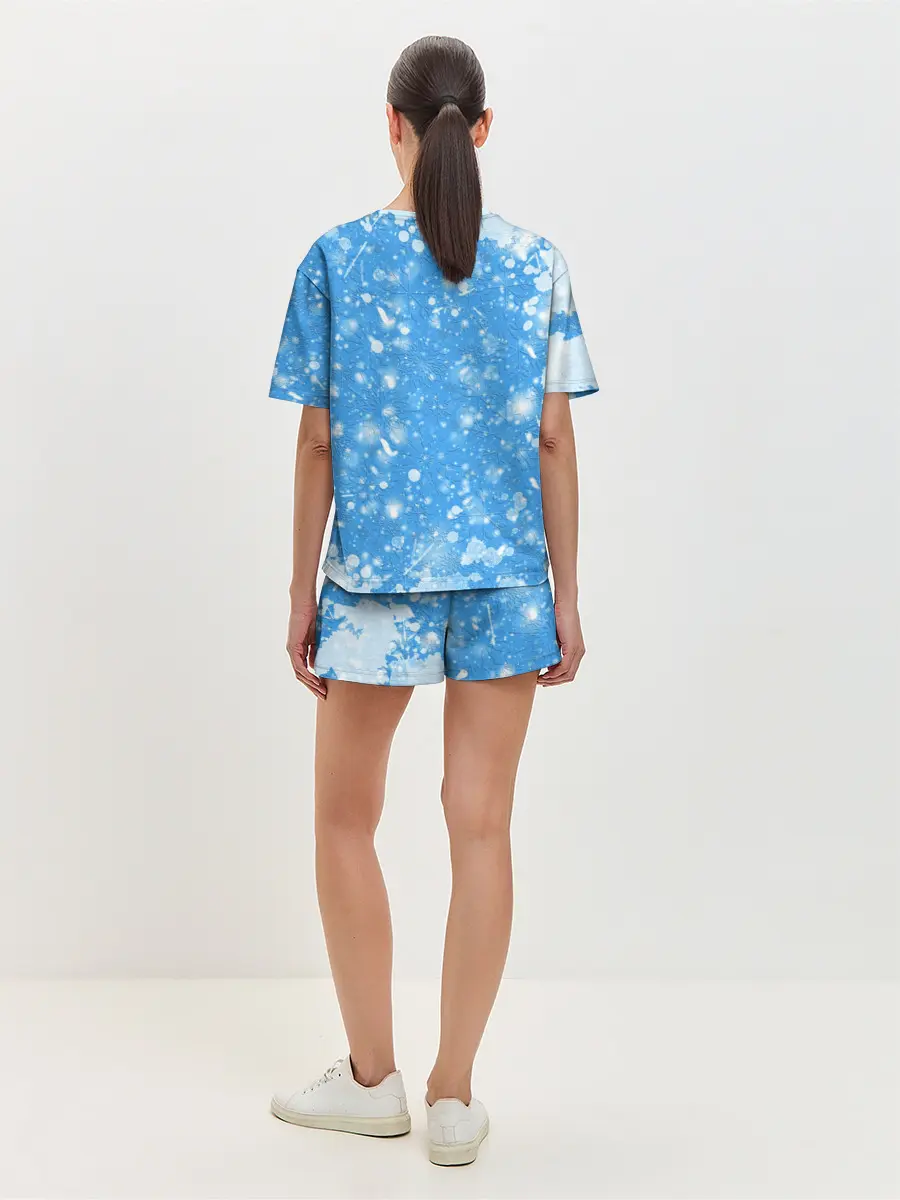 Женская пижама с шортами / Новогодний Манкрафт