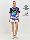 Женская пижама с шортами / РАДУЖНЫЙ IMPOSTOR