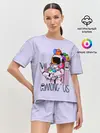 Женская пижама с шортами / Among Us