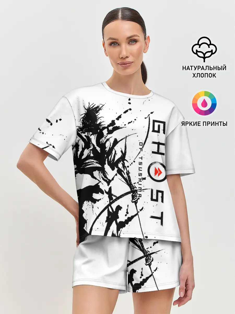 Женская пижама с шортами / Ghost of Tsushima