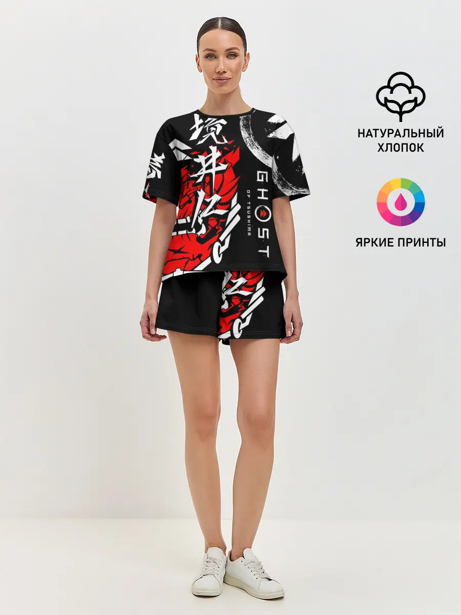 Женская пижама с шортами / Ghost of Tsushima