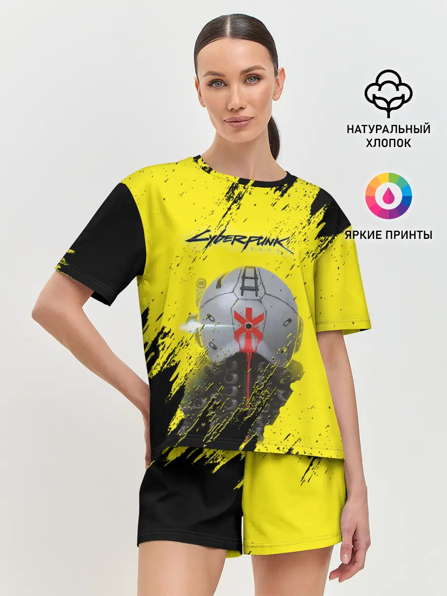Женская пижама с шортами / Cyberpunk 2077
