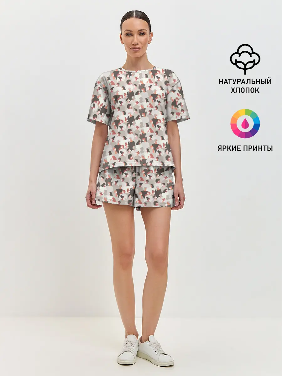 Женская пижама с шортами / КоронаВирус