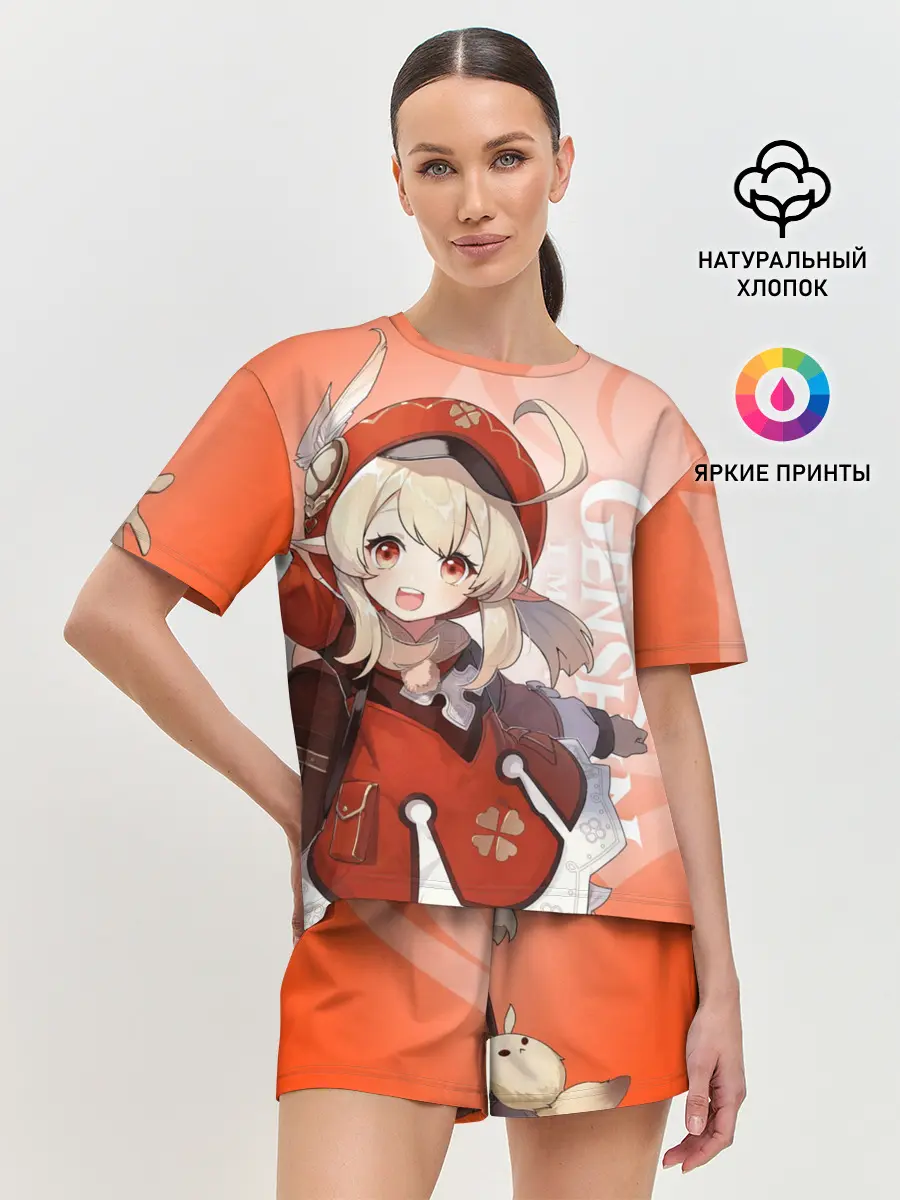Женская пижама с шортами / GENSHIN IMPACT, КЛИ