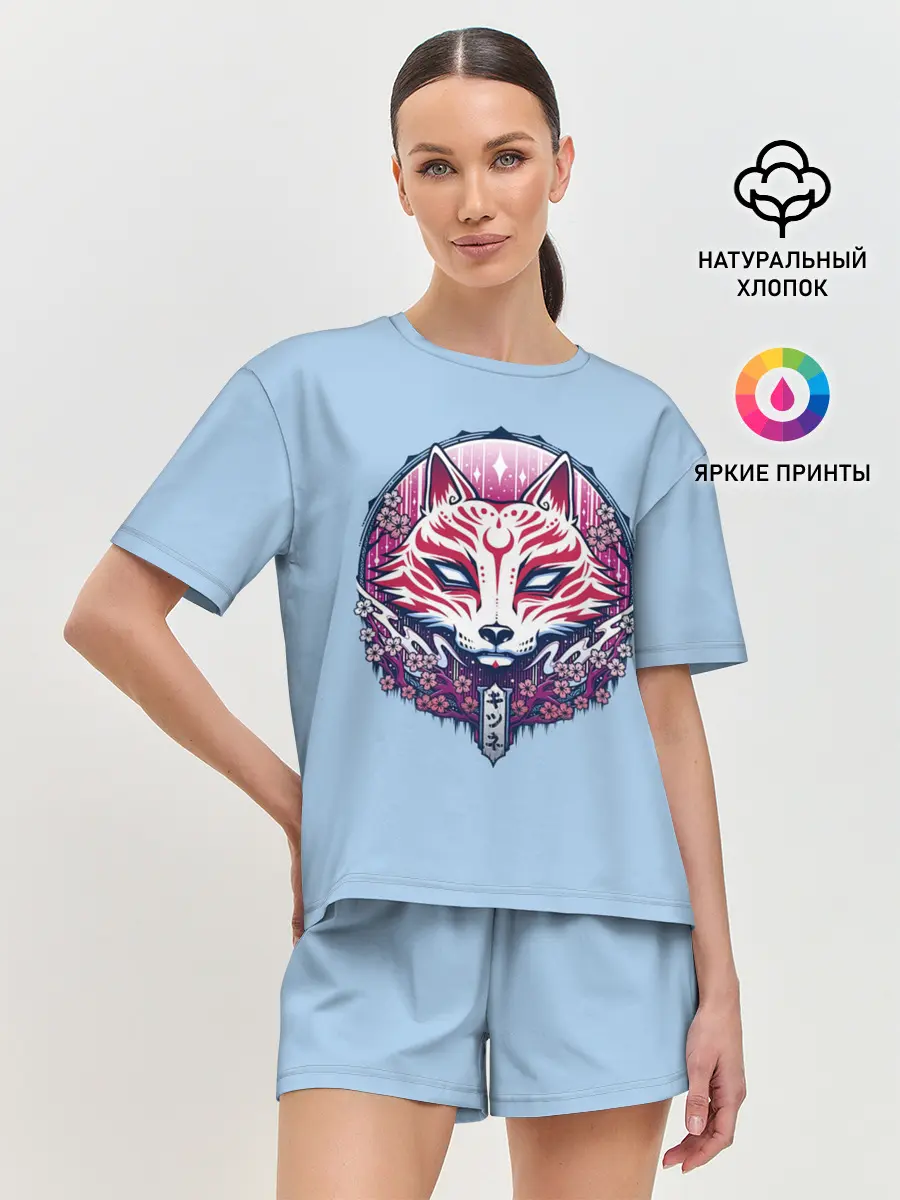 Женская пижама с шортами / Киса | Сакура