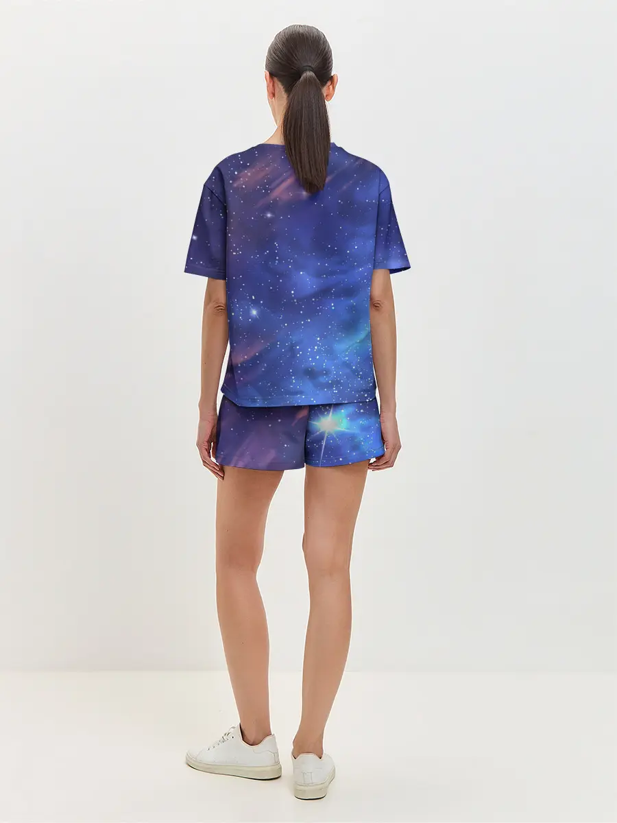 Женская пижама с шортами / Звёздное небо