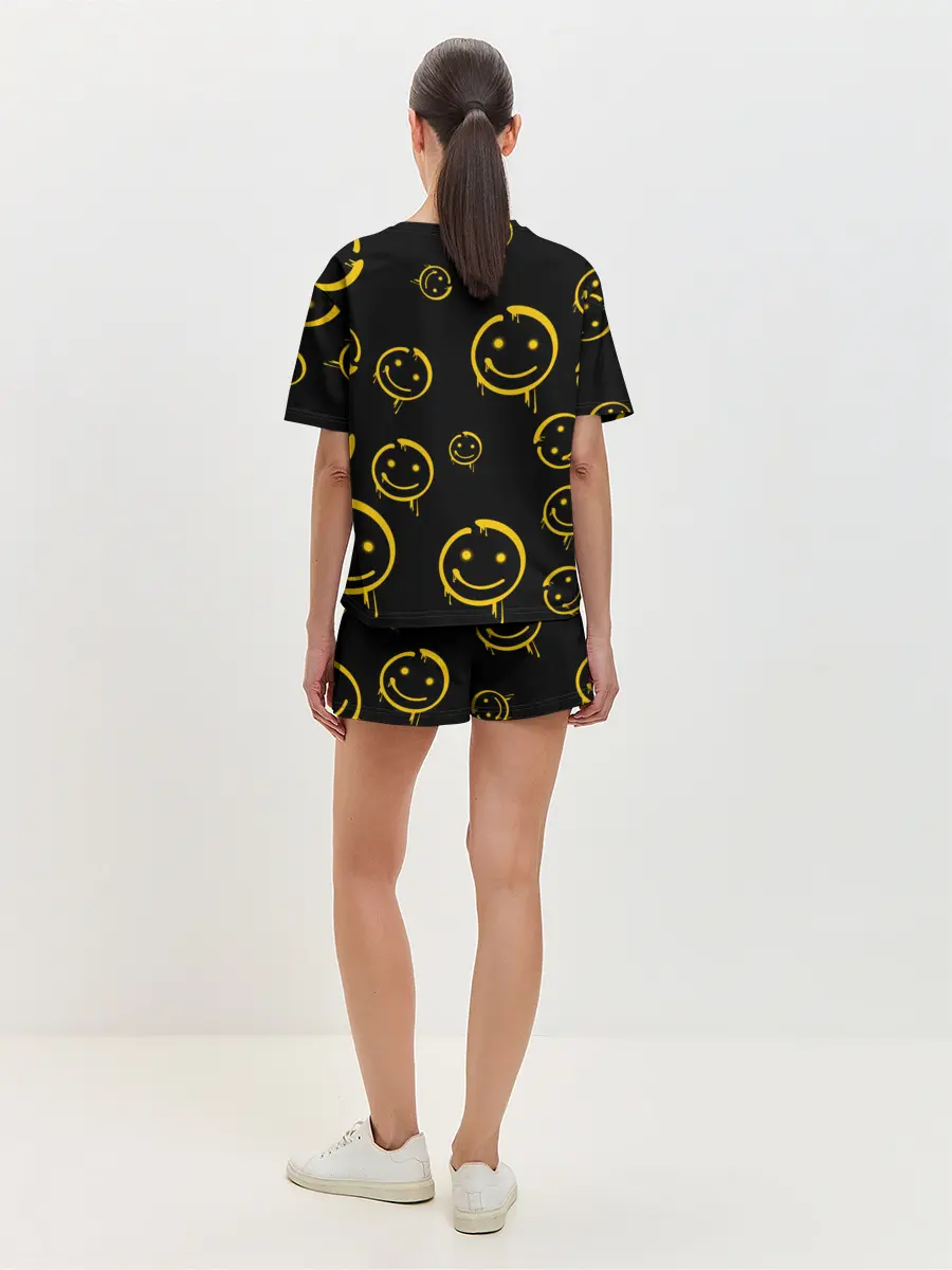 Женская пижама с шортами / Смайл