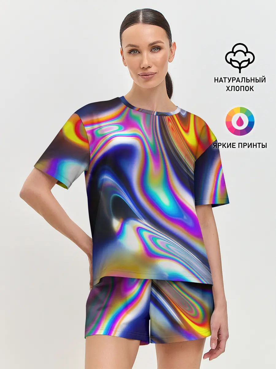 Женская пижама с шортами / Токсичный