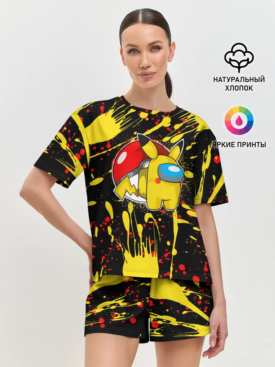 Женская пижама с шортами / Sus Among with Us.