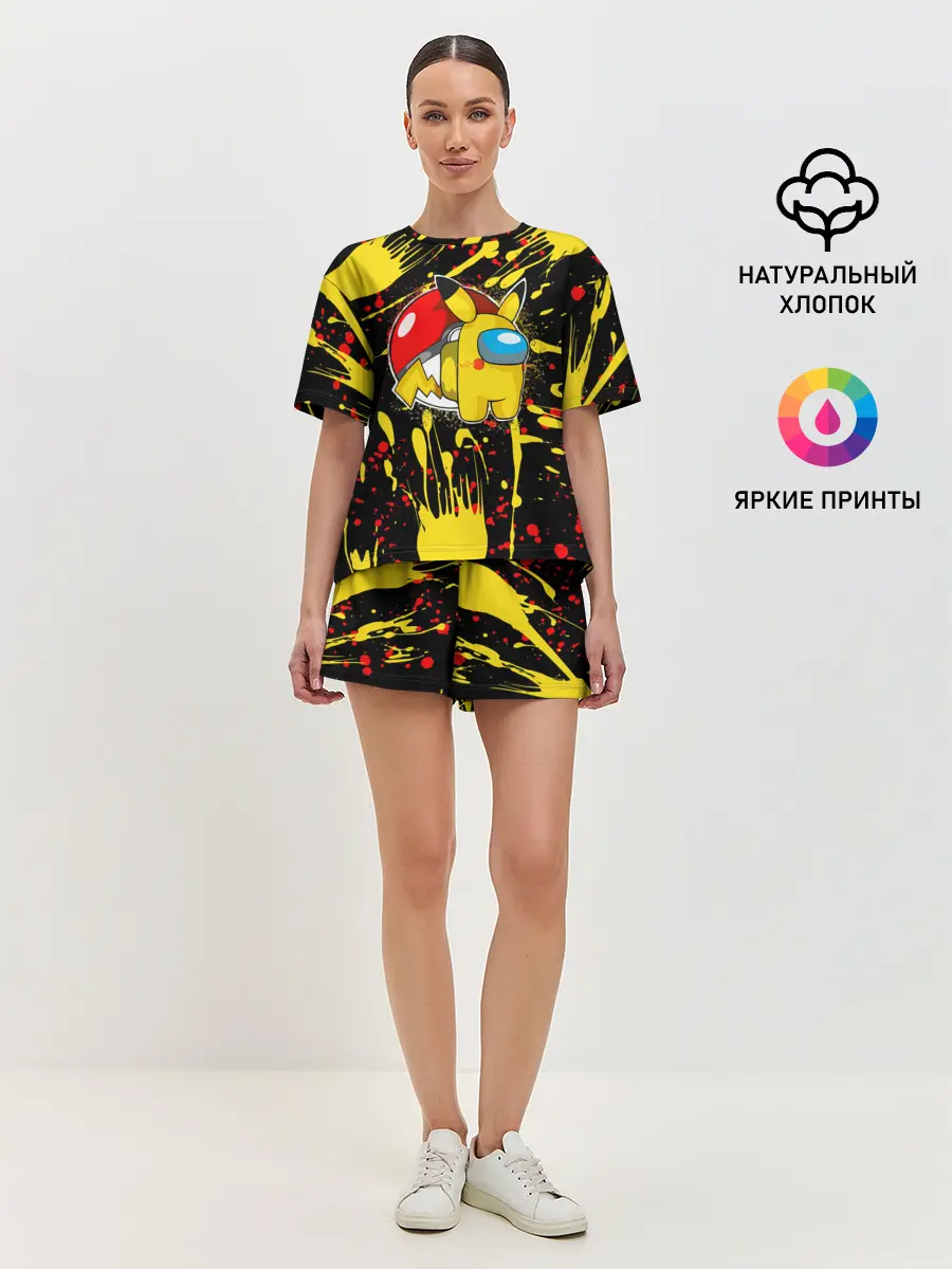 Женская пижама с шортами / Sus Among with Us.