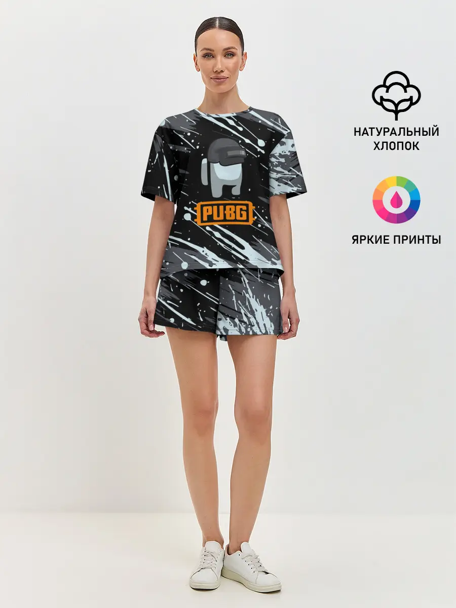 Женская пижама с шортами / Battle Royale - PUBG.