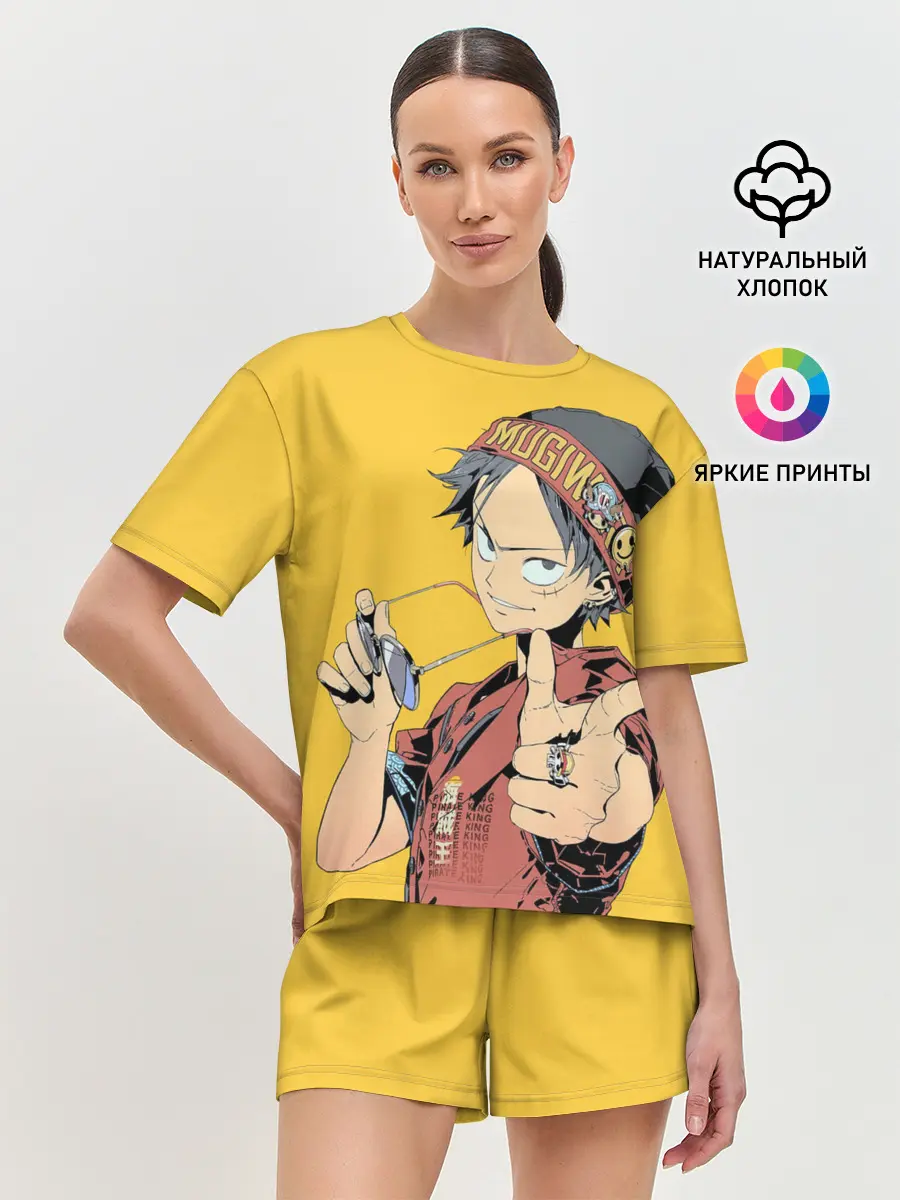 Женская пижама с шортами / One Piece Luffy Луффи
