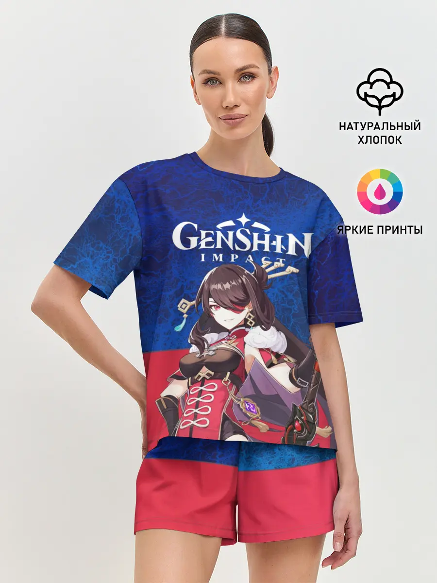 Женская пижама с шортами / Genshin Impact