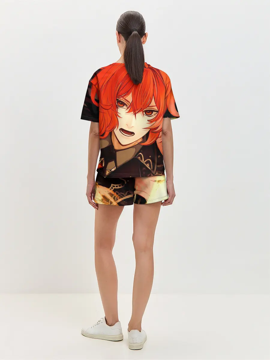 Женская пижама с шортами / GENSHIN IMPACT DILUC