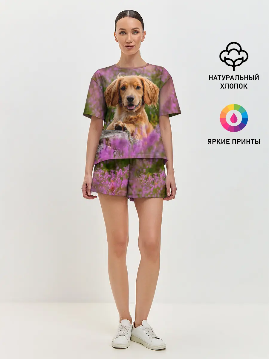 Женская пижама с шортами / Dog