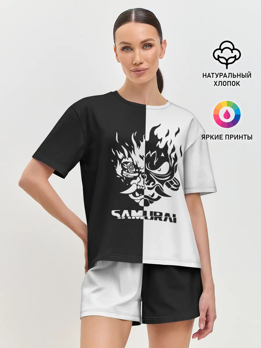 Женская пижама с шортами / SAMURAI