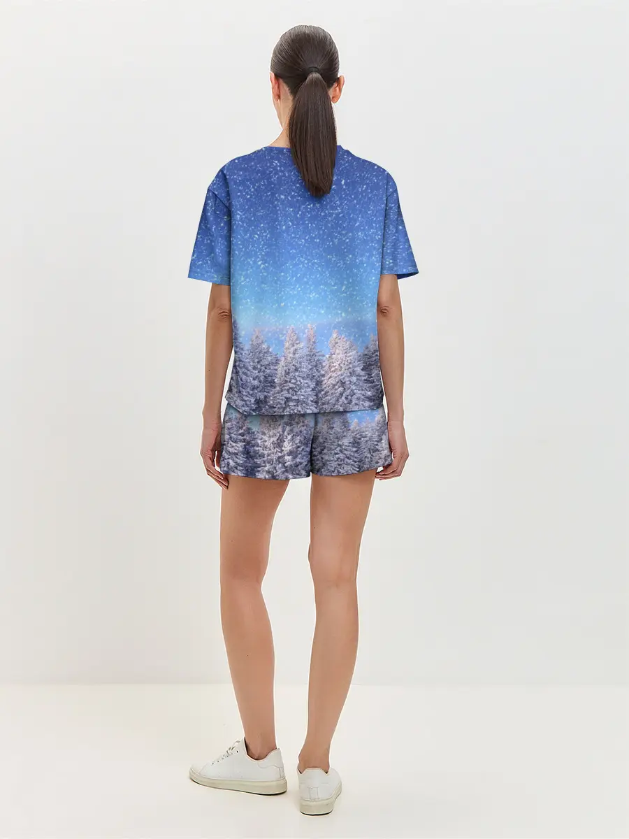 Женская пижама с шортами / Happy New Year