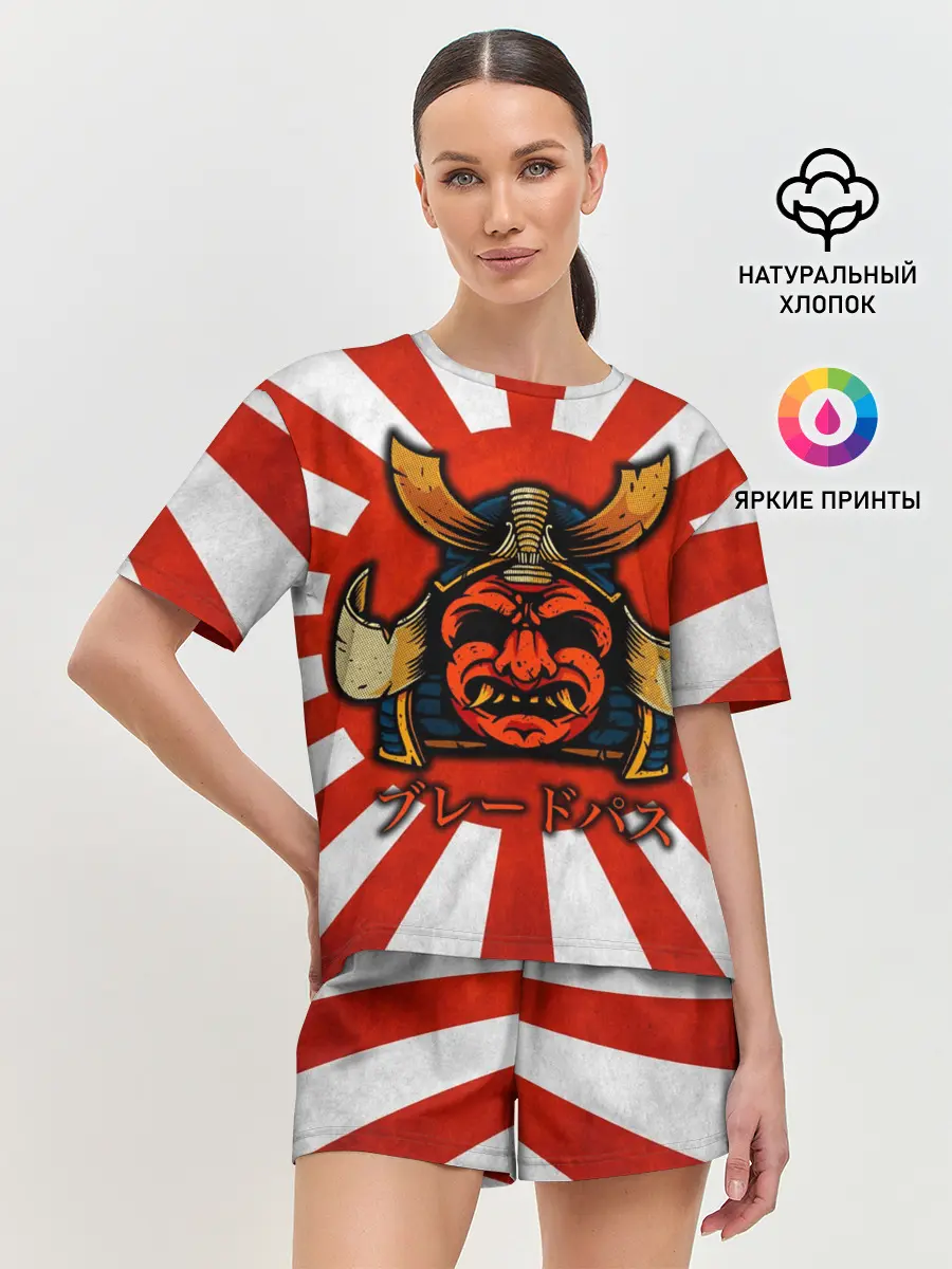 Женская пижама с шортами / Sun samurai