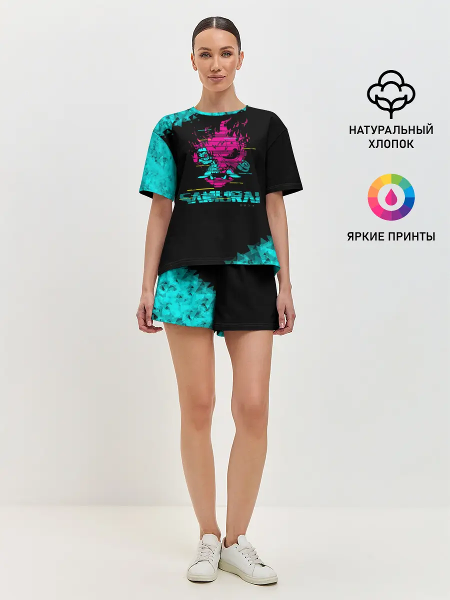 Женская пижама с шортами / 2077