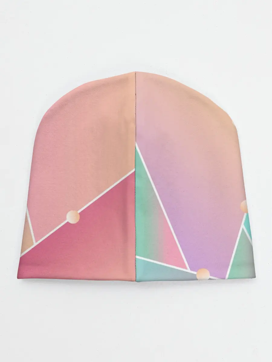 Детская шапка / Нежные цвета геометрии