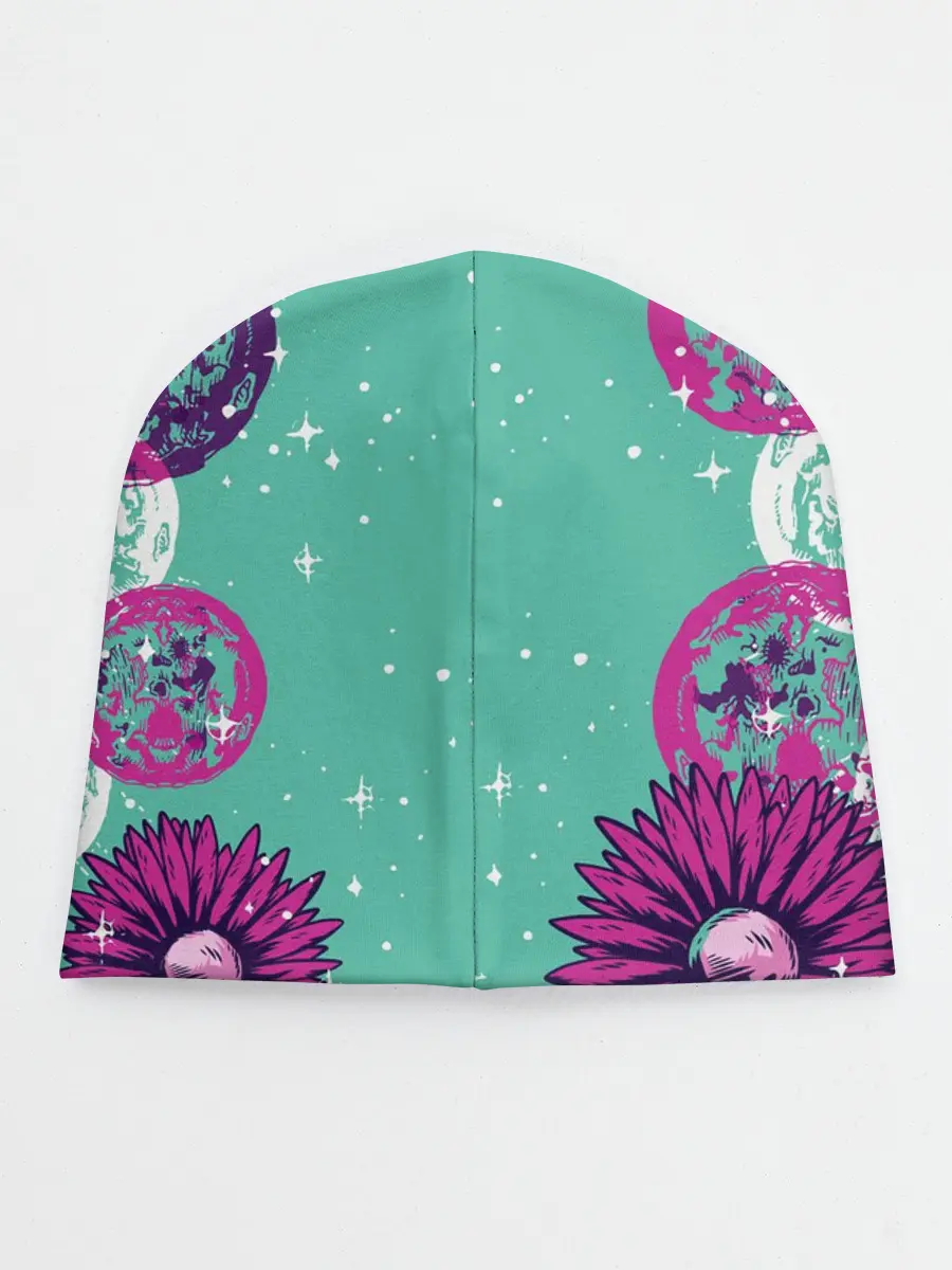 Детская шапка / Цветочный Астронавт