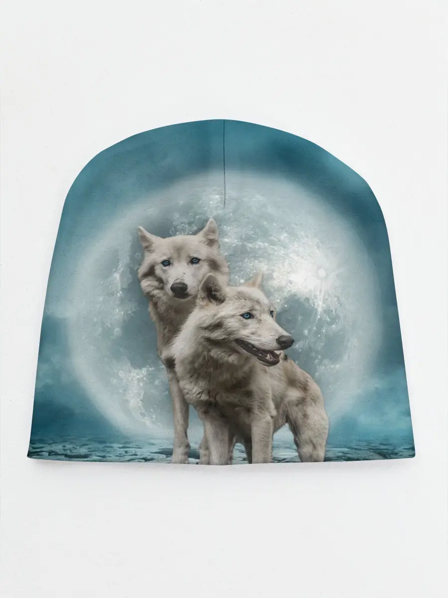 Детская шапка / Волки альбиносы