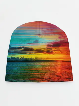 Детская шапка / Glitch Sunset