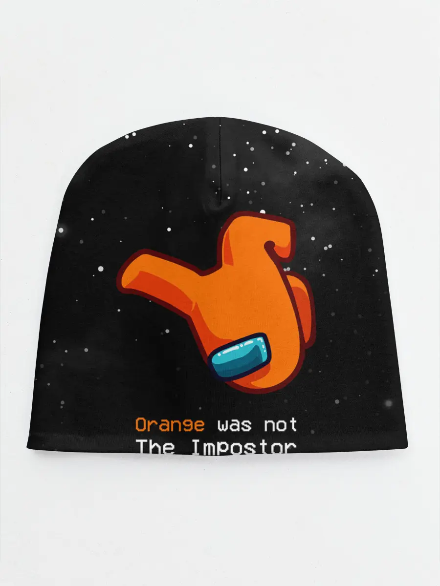 Детская шапка / AMONG US - Orange