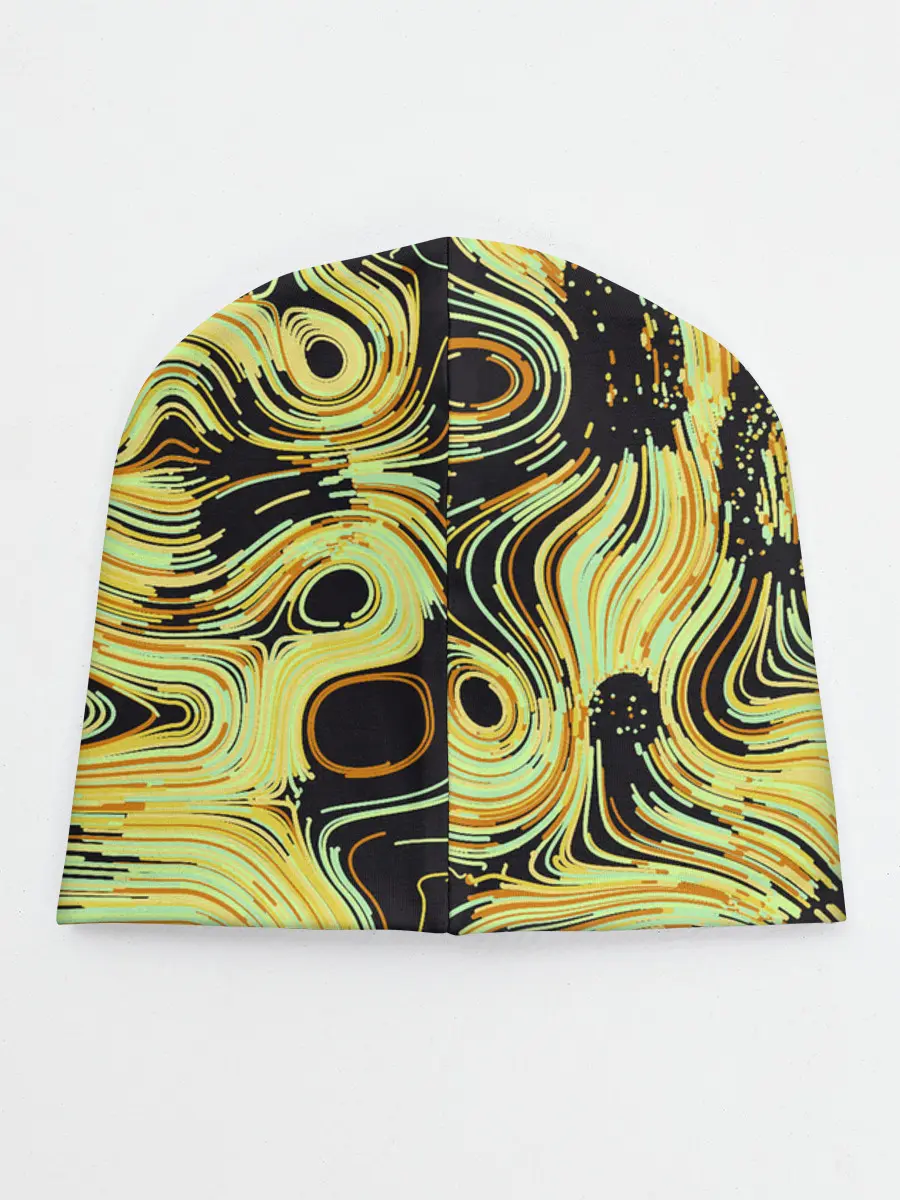 Детская шапка / Желтые линии