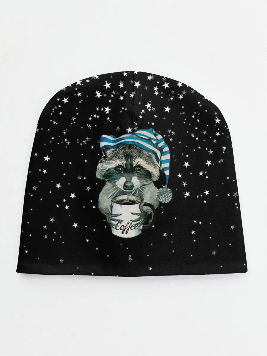 Детская шапка / Милый енот
