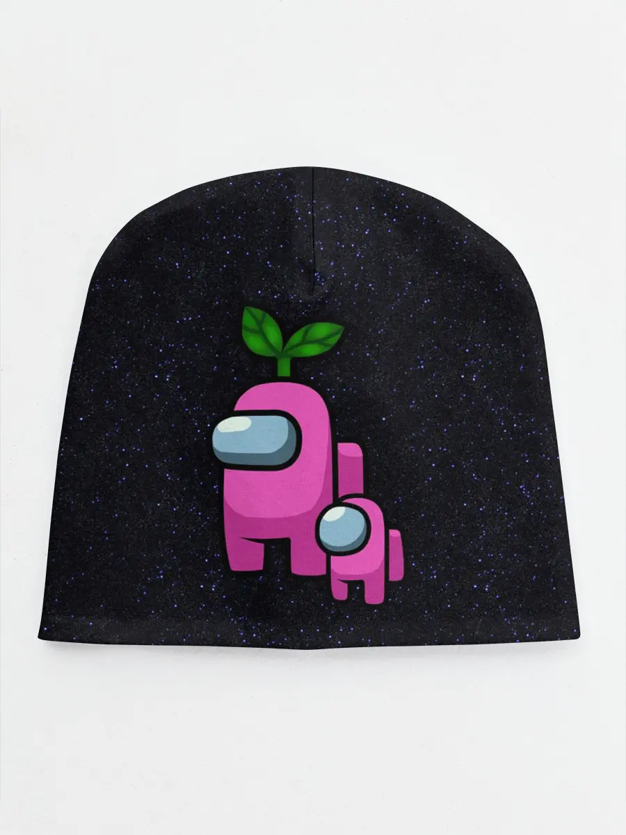 Детская шапка / Among us Pink+ kid Pink