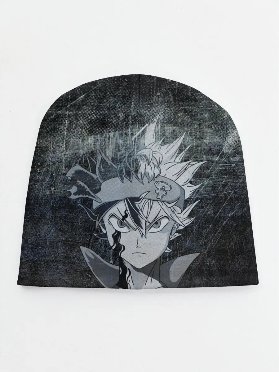 Детская шапка / Лицо Астера на состаренном черном фоне