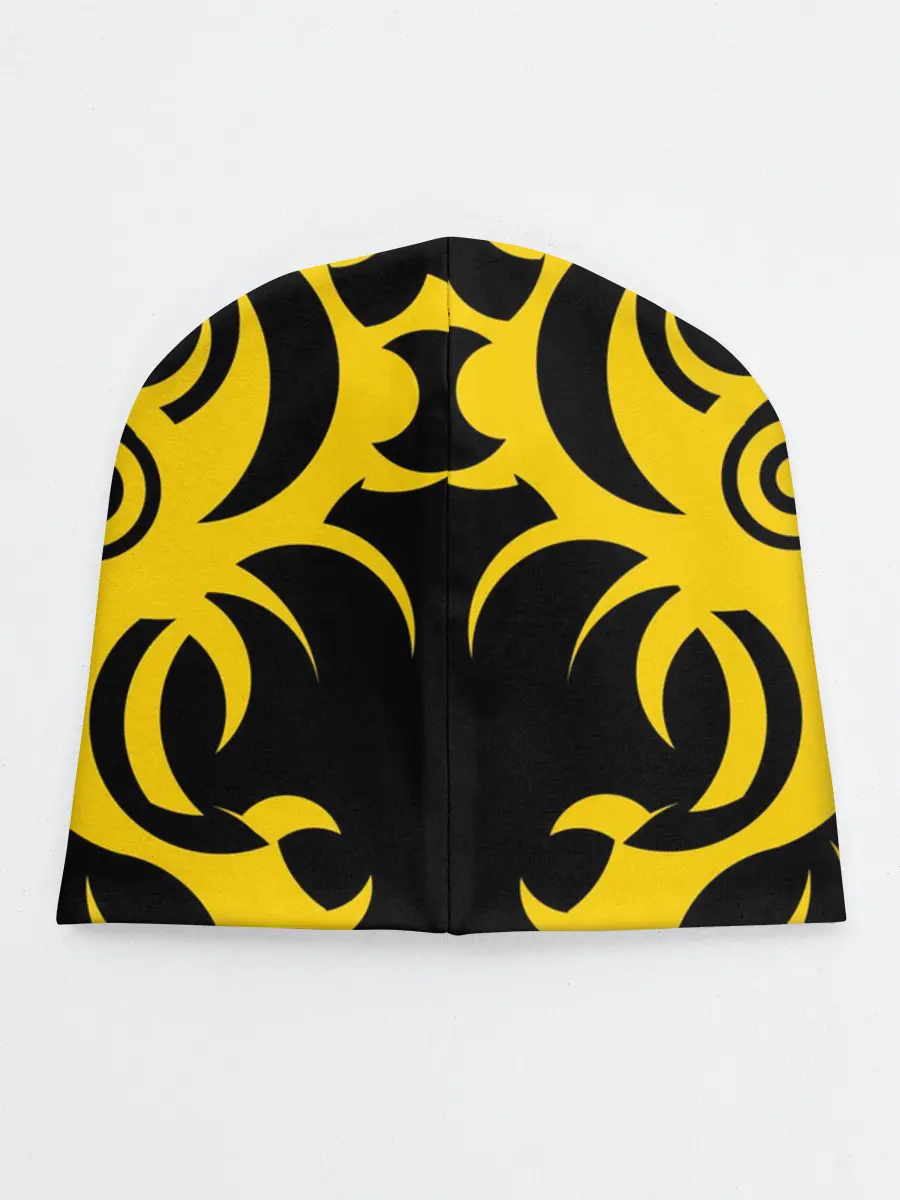 Детская шапка / Узор жёлтый