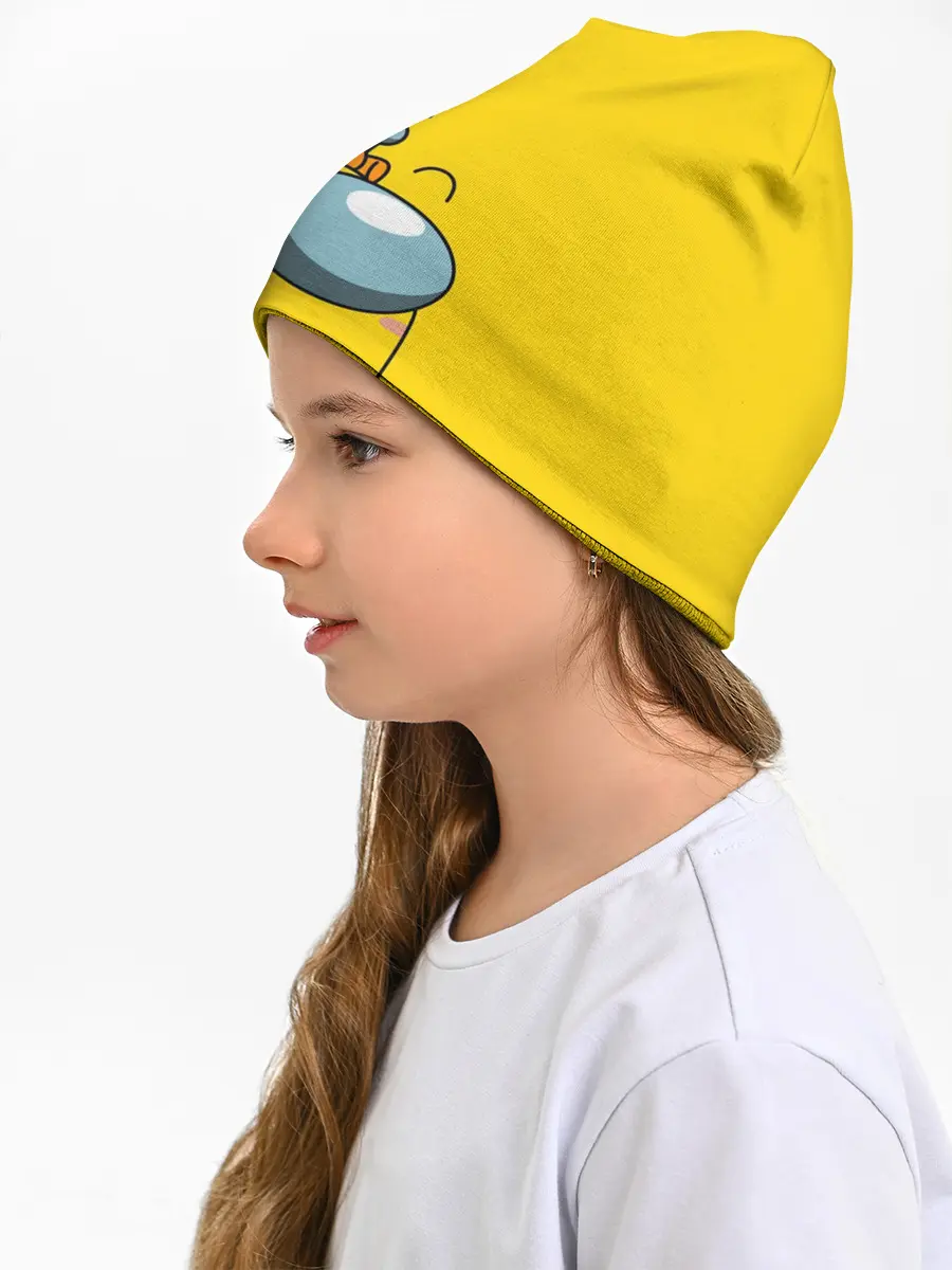 Детская шапка / AMONG US YELLOW