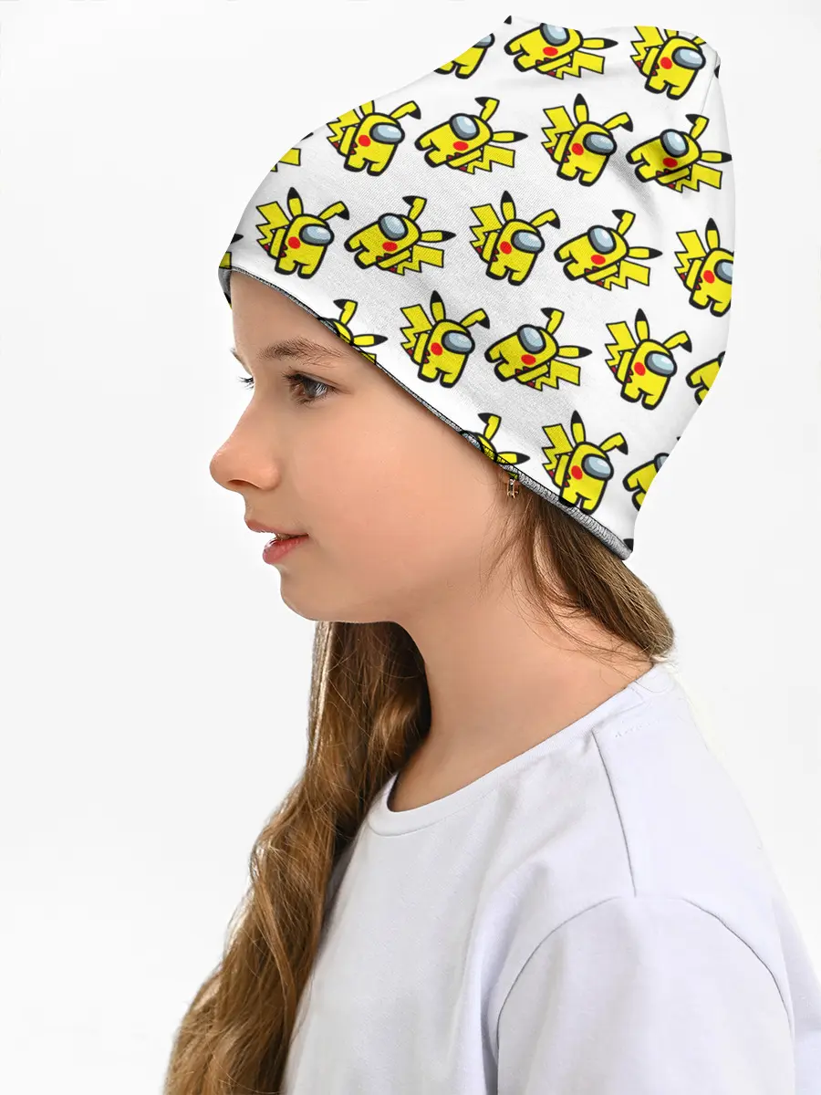 Детская шапка / Among us Pikachu